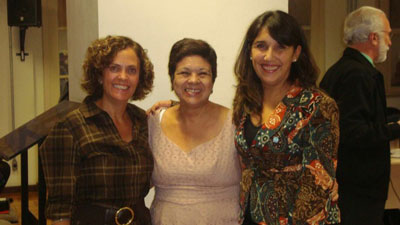 Célia Froes do IGAM, Sirléia Márcia de Oliveira, do CBH Jequitaí Pacuí e Ana Cristina da Silveira, da Agência Peixe Vivo